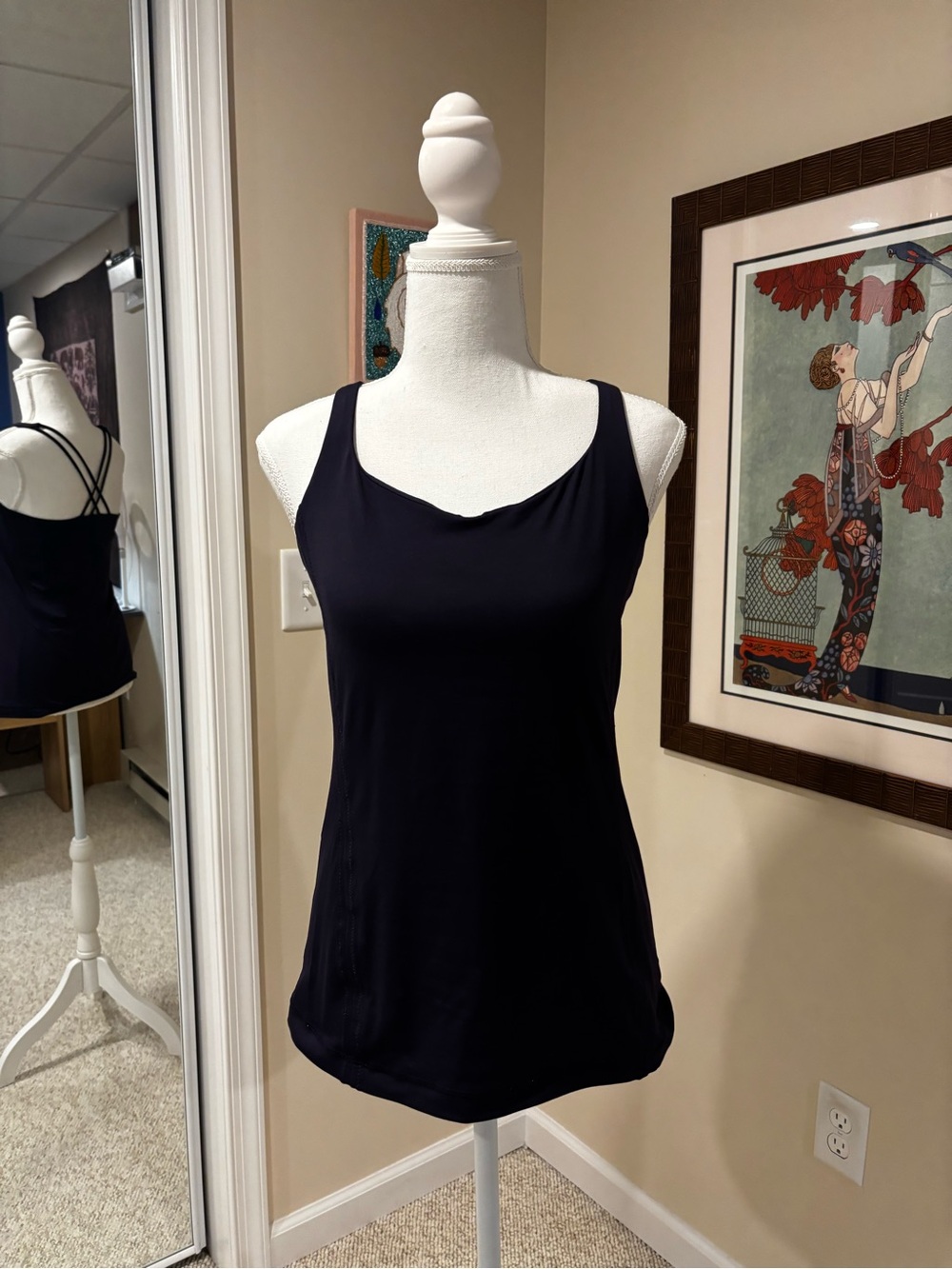 lululemon athletica Black Scoop Neck Tank